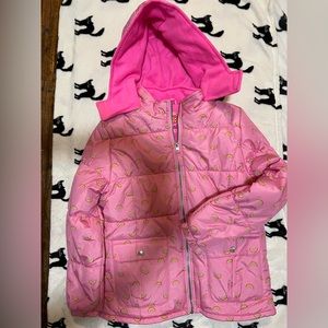 Pink Platinum Girls' Printed Puffer Jacket 14/16